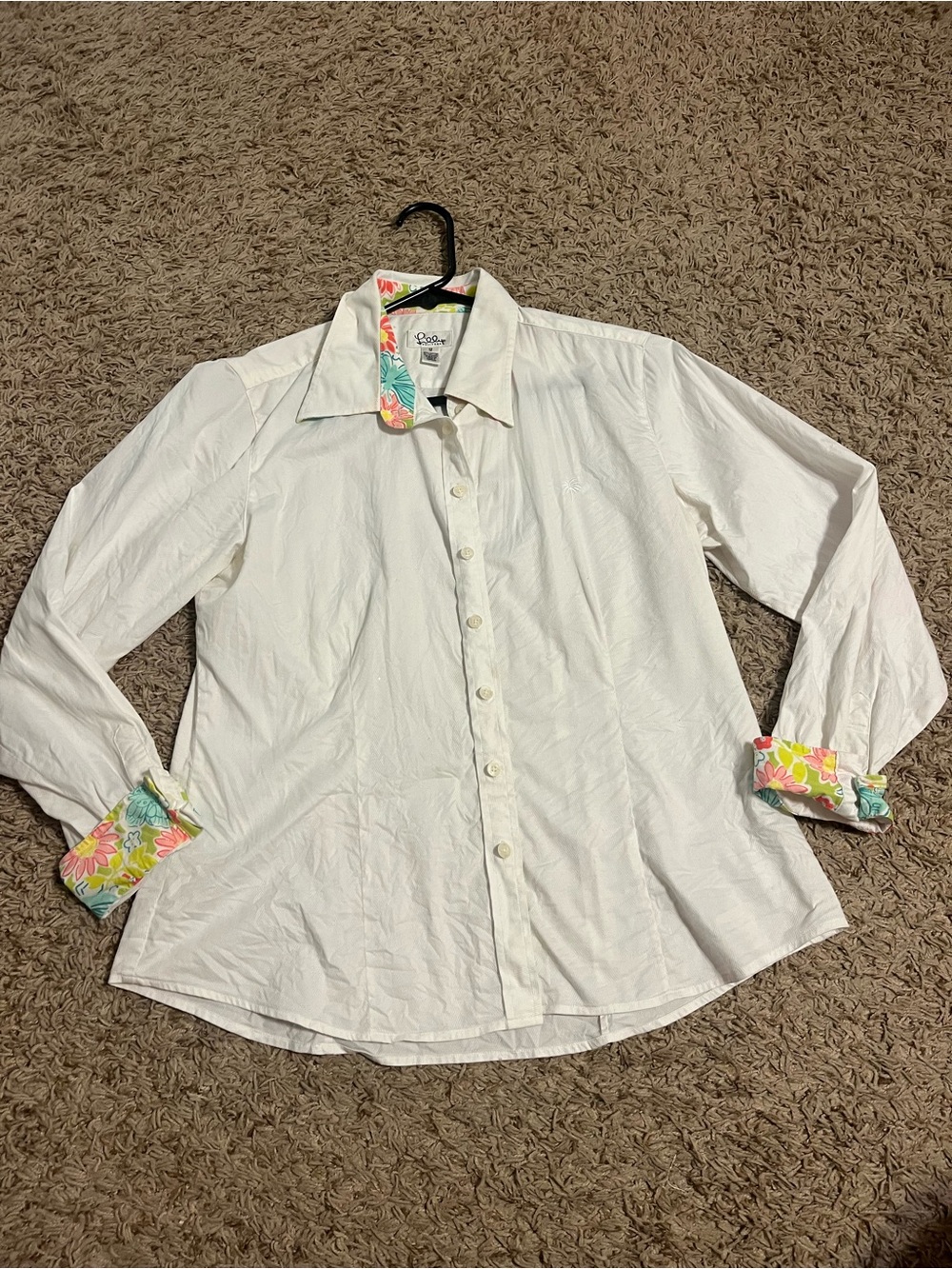 Lily Pulitzer White Button Up Blouse